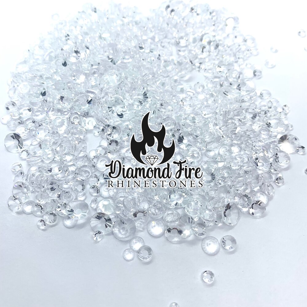 Transparent Glass Rhinestone Mix — Diamond Fire Rhinestones